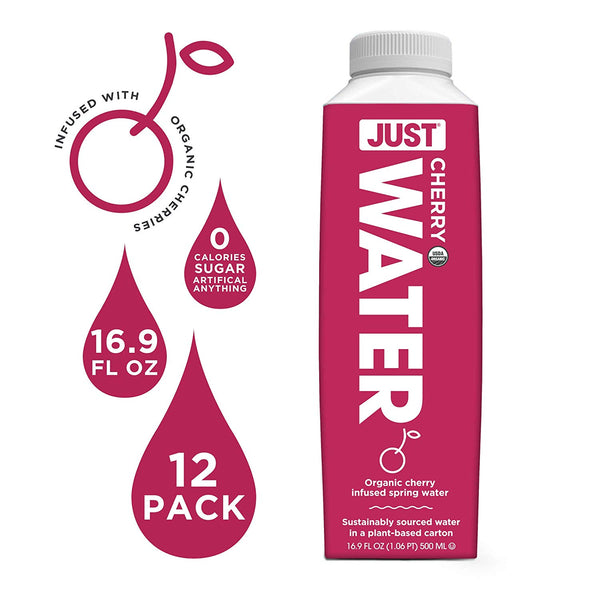 JUST Water Infused - Organic Cherry (Pack of 12)