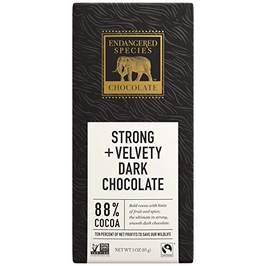 Panther, Dark Chocolate (88%), 3-Ounce Bars (Pack of 12)