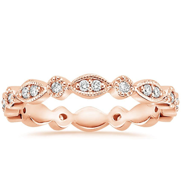 14K Rose Gold Tiara Eternity Diamond Ring (1/4 ct. tw.)