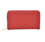 Mechaly Women's Katie Red Vegan Leather Wallet
