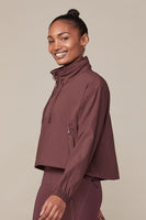 Cocoa Hummingbird Half Zip Windbreaker