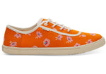 Persimmon Spring Flower Print Women's Carmel Sneakers Topanga Collection