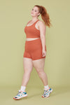 Toasted Apricot Seamless High-Rise Run Short