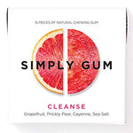 Simply Gum, Cleanse Chewing Gum, Vegan and Non GMO, 15 Pieces, Pack of 6