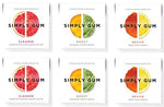Simply Gum, Variety Pack Chewing Gum (Boost, Cleanse, Revive), Vegan, Non GMO, 15 Pieces, Pack of 6