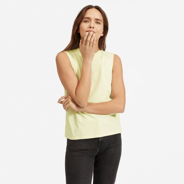 The Cotton Mockneck Muscle Tank