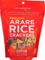 Gourmet Gluten Free Arare Rice Crackers, Sriracha, 8 Count