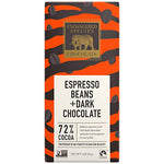 Tiger, Natural Dark Chocolate (72%) with Espresso Beans, 3-Ounce Bars (Pack of 12)