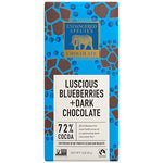Sea Turtle, Natural Dark Chocolate (72%) with Blueberries, 3-Ounce Bars (Pack of 12)