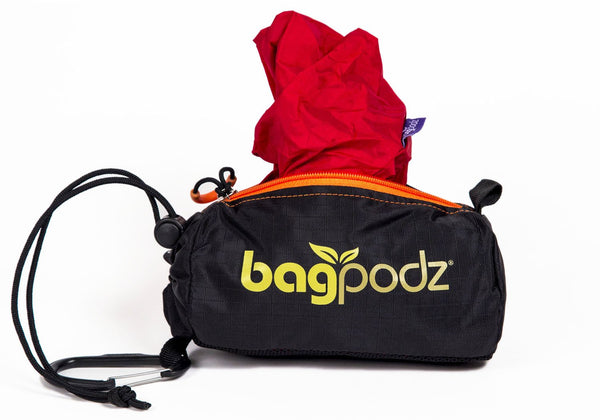 BagPodz Reusable Bag and Storage System - Cayenne Red (Contains 5 Bags)