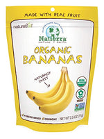 Natierra Nature's All Foods Organic Freeze-Dried Bananas, 2.5 Ounce