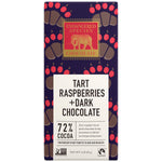 Grizzly, Natural Dark Chocolate (72%) with Raspberries, 3-Ounce Bars (Pack of 12)