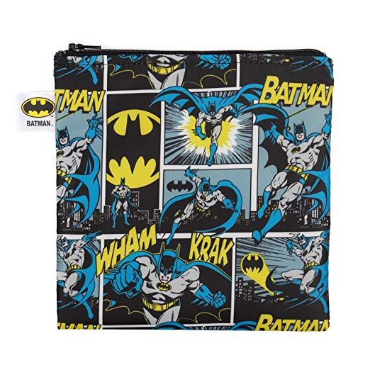 DC Comics Batman Sandwich Bag / Snack Bag, Reusable, Washable, Food Safe, BPA Free, 7x7