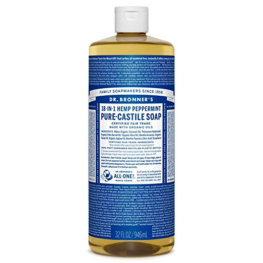 Dr. Bronner's Pure-Castile Liquid Soap - Peppermint 32oz.