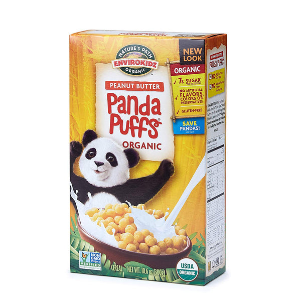Envirokidz Organic Gluten Free Cereal, Peanut Butter Panda Puffs, 10.6 Ounce Box (Pack of 6)