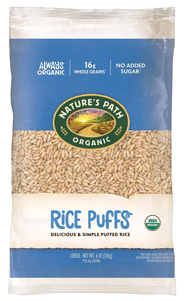 Organic Cereal, Rice Puffs, 6 Ounce Bag (Pack of 12)