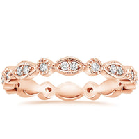 14K Rose Gold Tiara Eternity Diamond Ring (1/4 ct. tw.)
