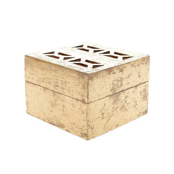 Small Gold Mango Wood Box