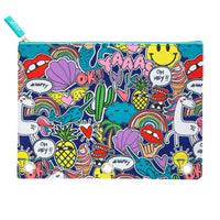 1-Zipper Binder Pencil Case Jumbo Doodle - Yoobi