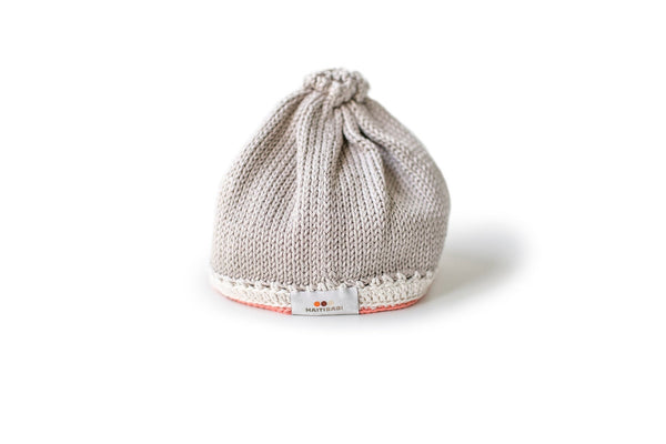Signature Baby Hat: Taupe Coral