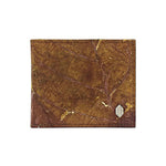 Brown Leaf Bifold Card Wallet