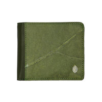 Coin Wallet in Green Leaf Leather