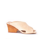 Circle Mule Natural Raffia