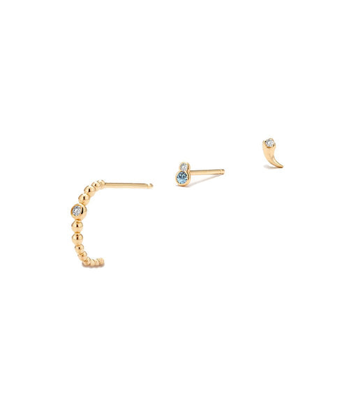 Solid Gold Ear Stacking Set