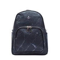 Backpack in Black Leaf Leather