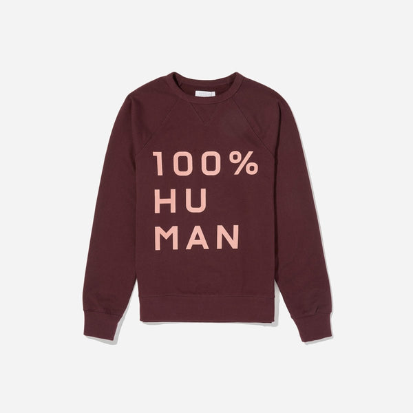 The Human Woman Unisex French Terry Sweatshirt in Large Print