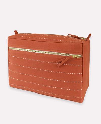Anchal Large Toiletry Bag - Rust Pin