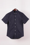 Pin Dot Short Sleeve Shirt, Recycled Denim
