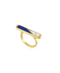 Prism Lapis & Marble Ring